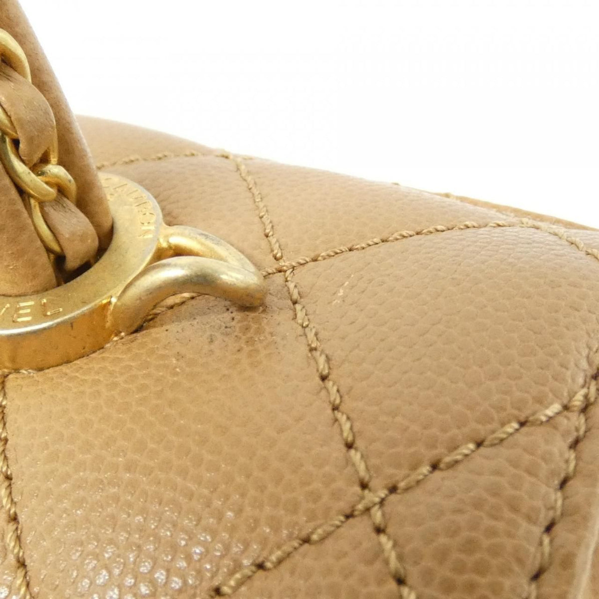 Chanel Bag Handbag Beige — view 4