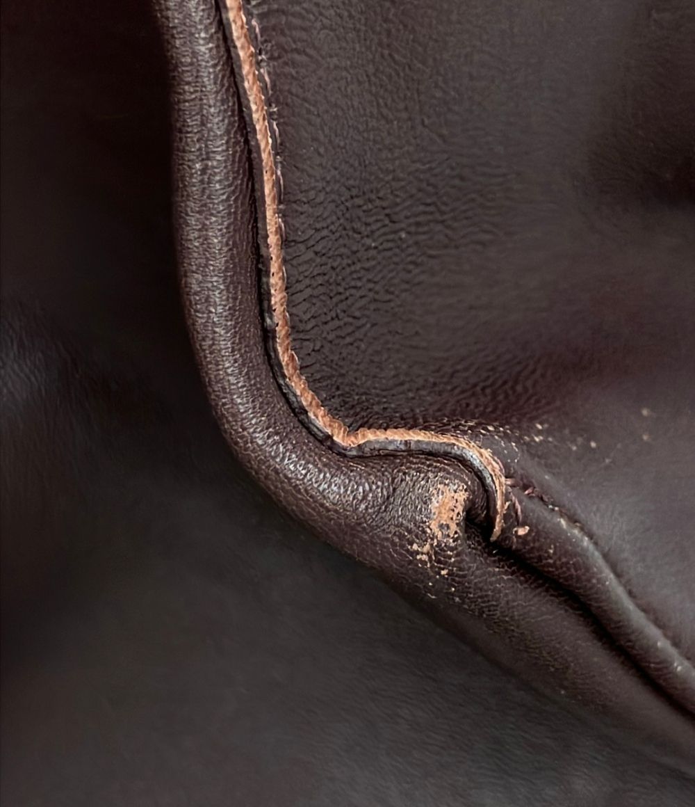 Celine Tote Bag Leather Burgundy — view 8