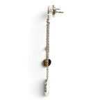 Hermes Ex-Libris Earrings Silver Gold — view 3