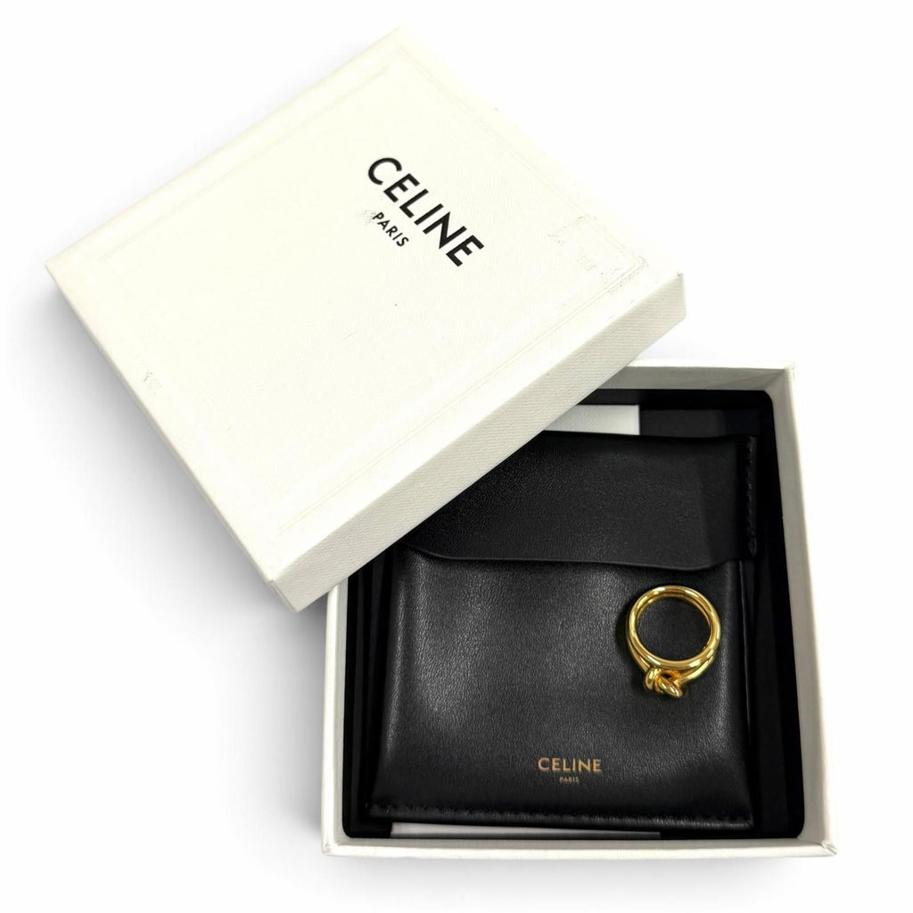 Celine Knot Double Ring Gold 50 JP — view 2