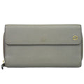 Gucci Interlocking G Snap Zip Around Wallet Leather Gray