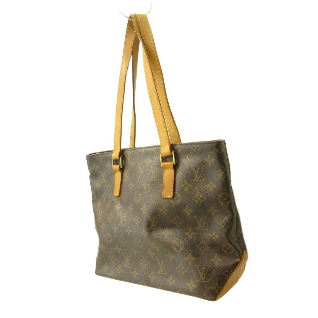 Louis Vuitton Monogram Cabas Piano Tote Bag All Over Print Leather Brown — view 3