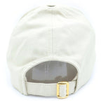Celine Baseball Cap Triomphe Cap Panel Cotton Cream Hat — view 2