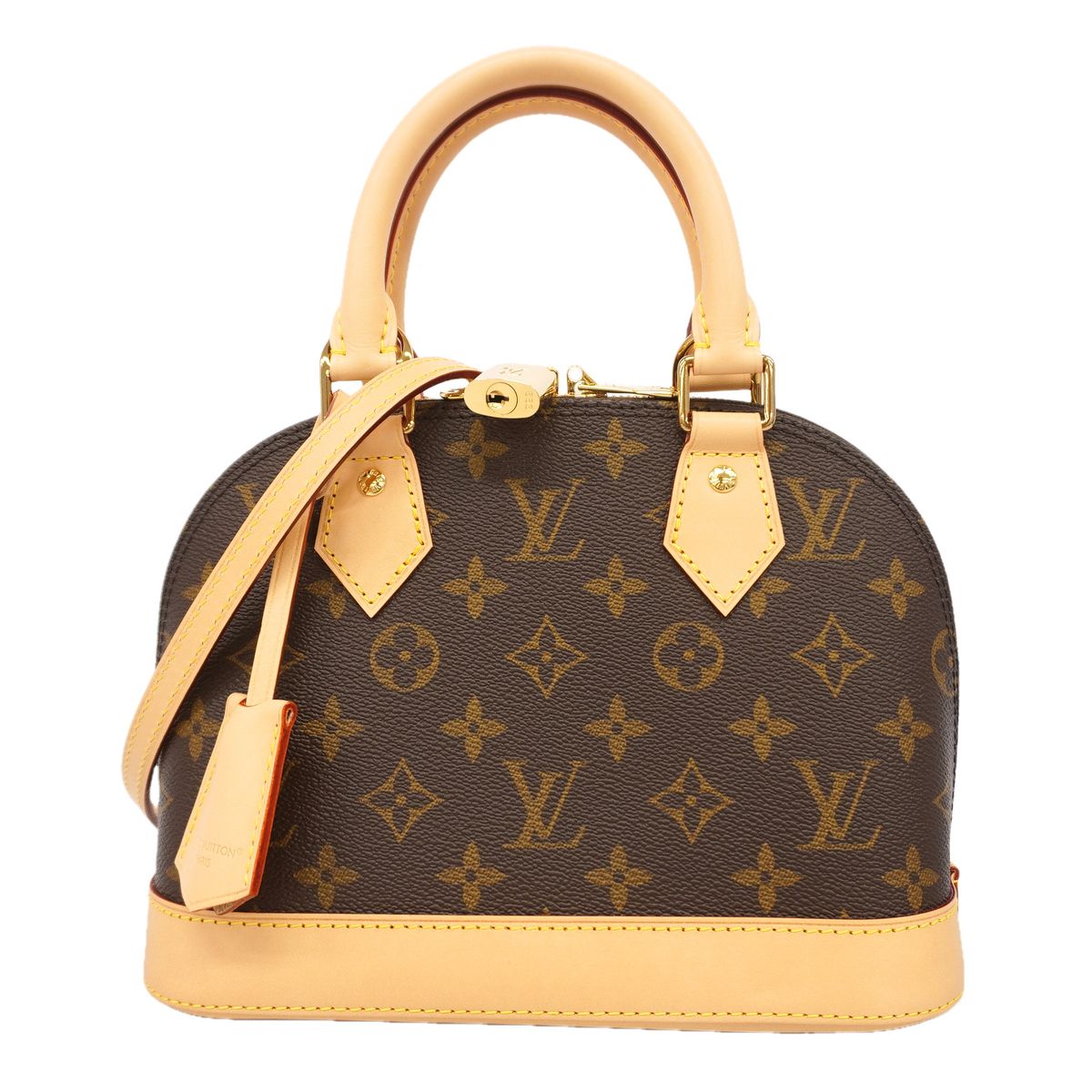 Louis Vuitton Handbag Monogram Alma BB Brown 2-Way Bag