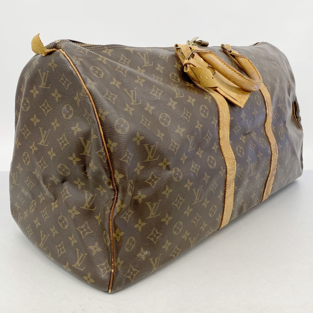 Louis Vuitton Boston Bag Monogram Keepall 60 Brown — view 2