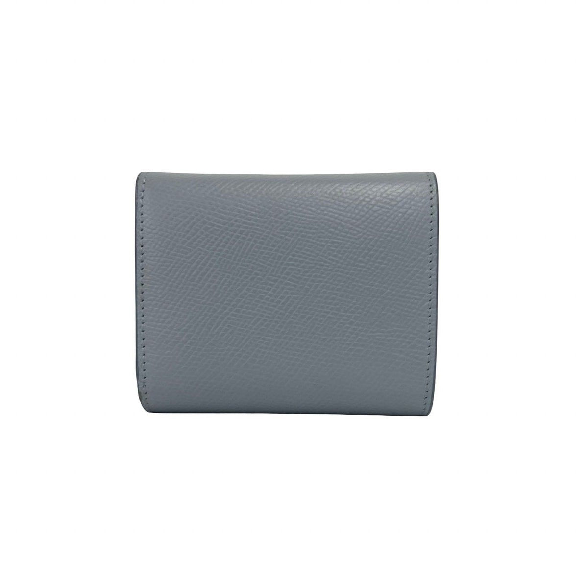 Celine Trifold Logo Leather Wallet Mini Card Case Blue — view 2