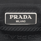 Prada Shoulder Bag Mini Backpack Shape Chain Nylon Black Silver Triangle Logo — view 7