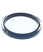 Chanel CC Logo Bangle Bracelet Navy — view 2