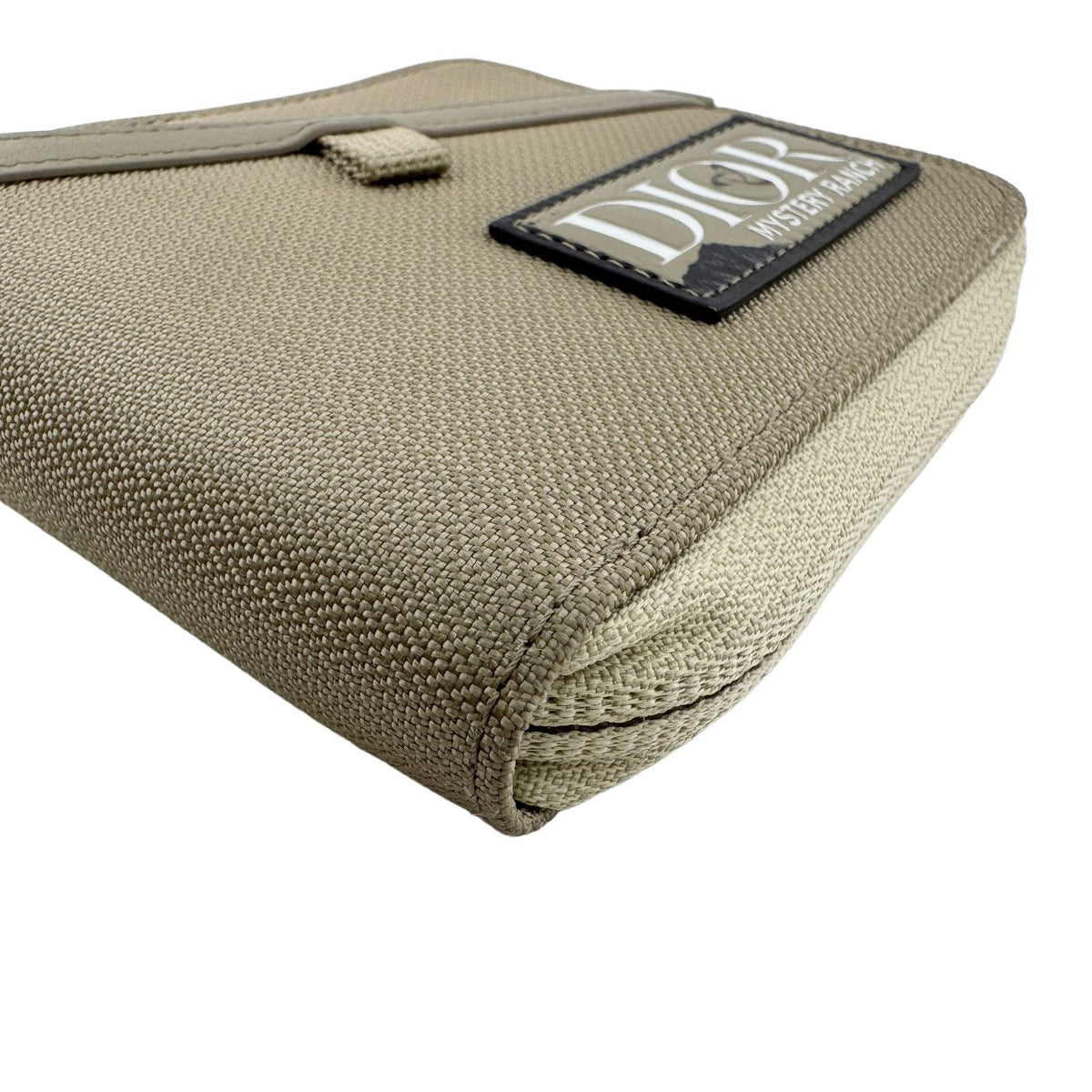 Dior Nylon Bifold Wallet Compact Khaki Green Luxury High Vintage — view 5