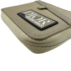 Dior Nylon Bifold Wallet Compact Khaki Green Luxury High Vintage — view 4