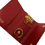 Prada Key Case Bordeaux Hook Leather Key Holder — view 3