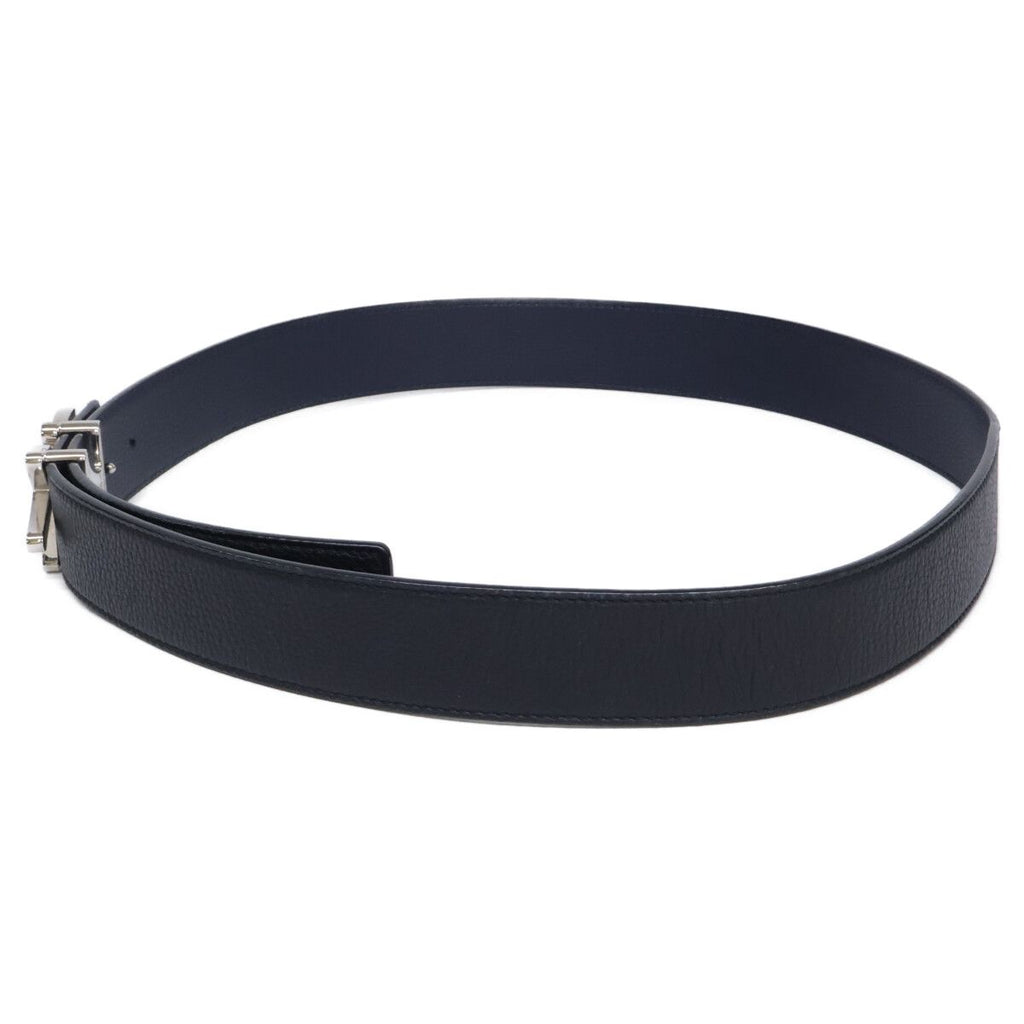 Dior x Shawn Stussy Logo Buckle Reversible Leather Belt — view 2