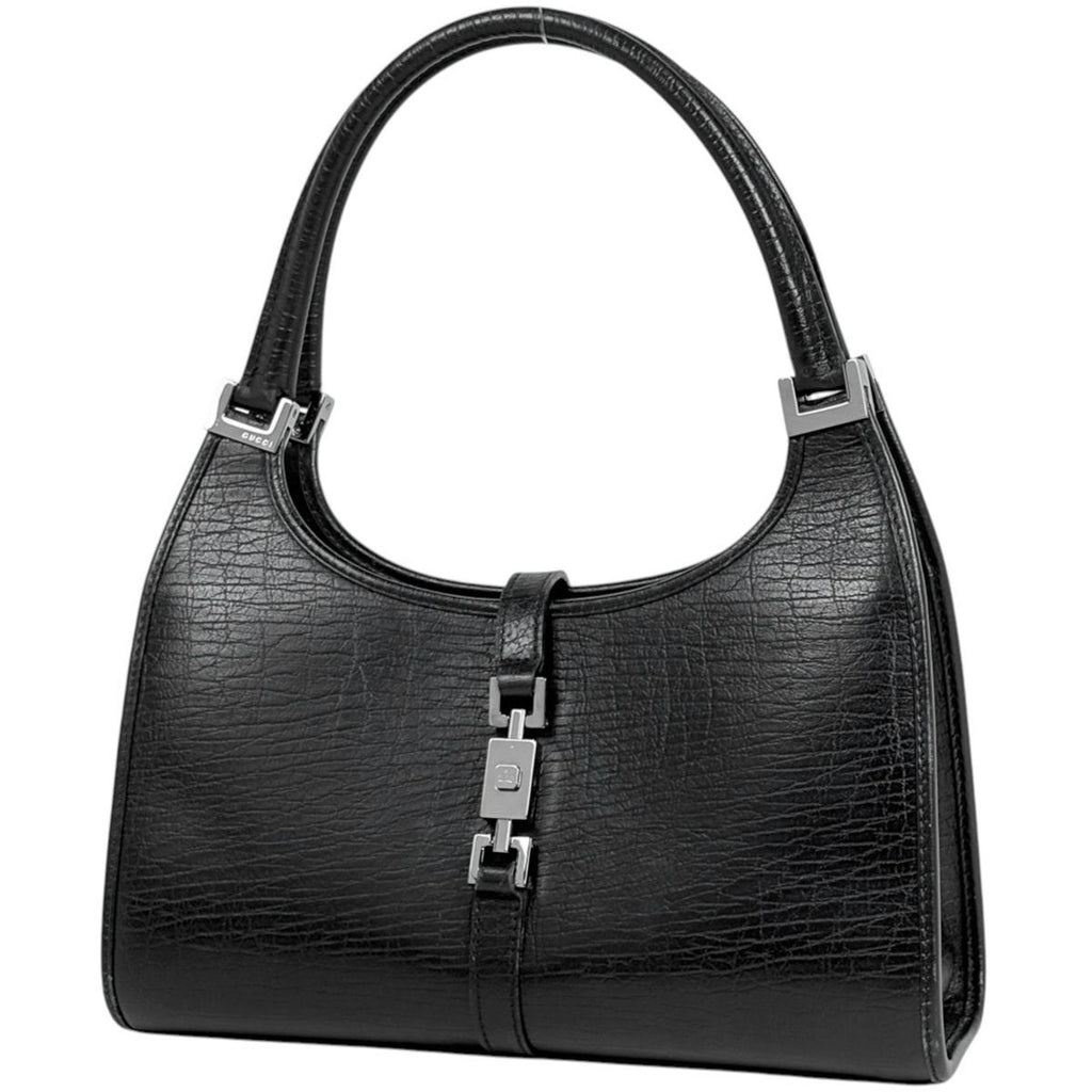 Gucci Handbag Jackie Line Leather Black