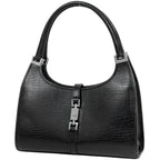 Gucci Handbag Jackie Line Leather Black