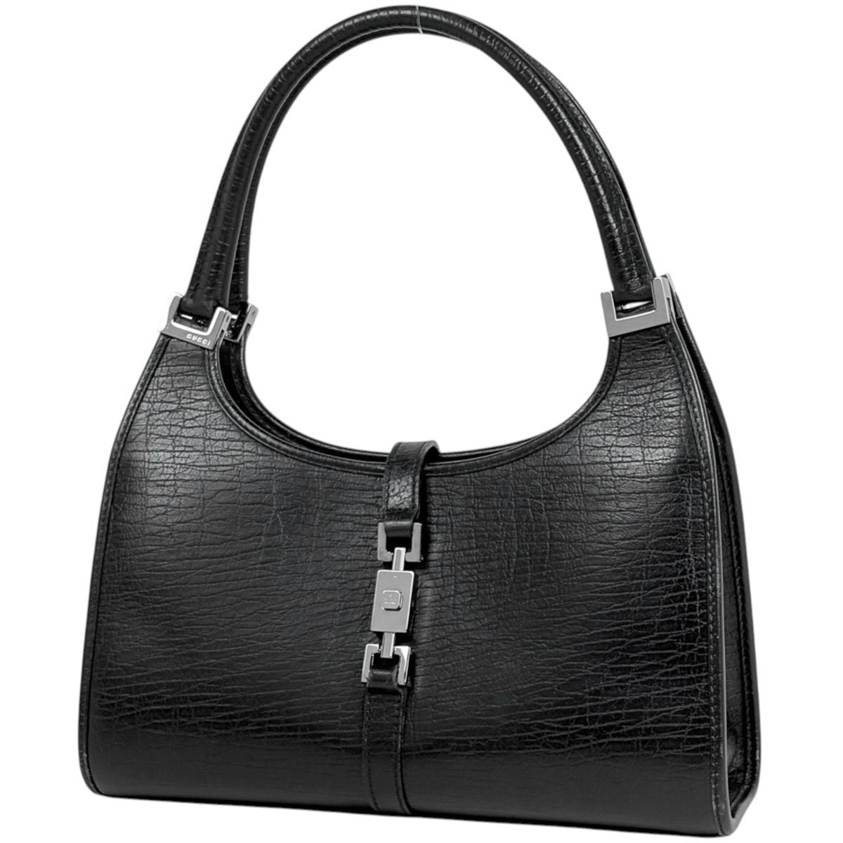Gucci Handbag Jackie Line Leather Black