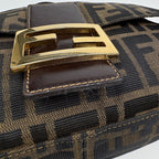 Fendi Shoulder Bag Zucca Pattern Canvas Brown — view 4