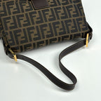 Fendi Shoulder Bag Zucca Pattern Canvas Brown — view 8