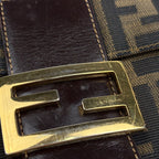 Fendi Shoulder Bag Zucca Pattern Canvas Brown — view 5