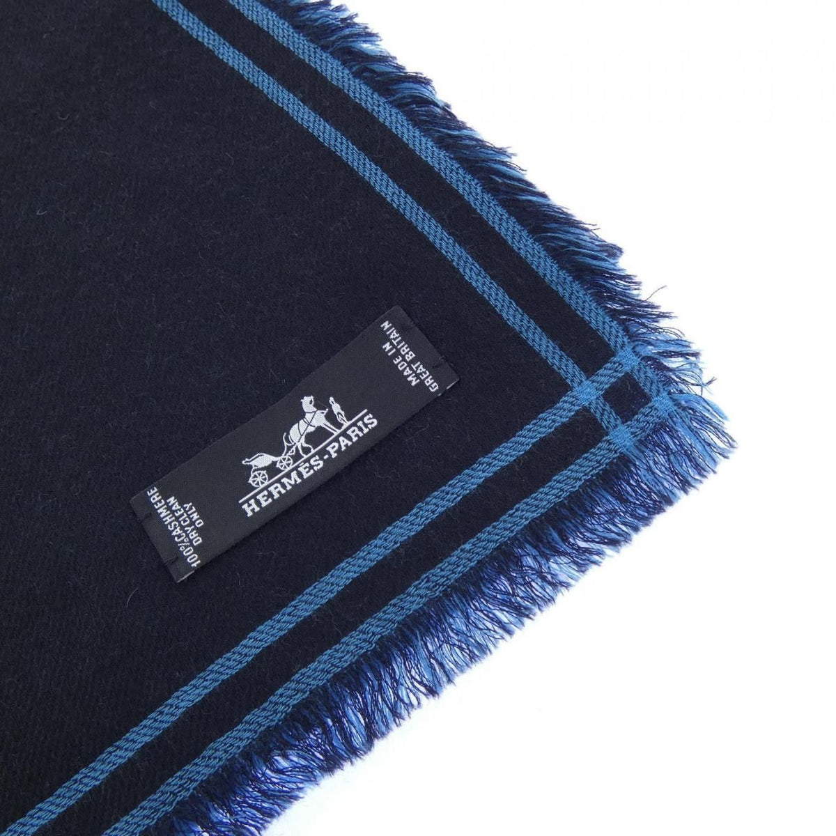 Hermes Shawl Scarf Black — view 2