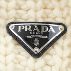 Prada Triangle Logo Knit Cap Hat — view 4