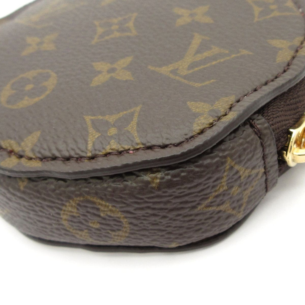 Louis Vuitton Coin Purse Cat Glam Kitty Ivory Gray Dark Brown Leather Cowhide — view 5