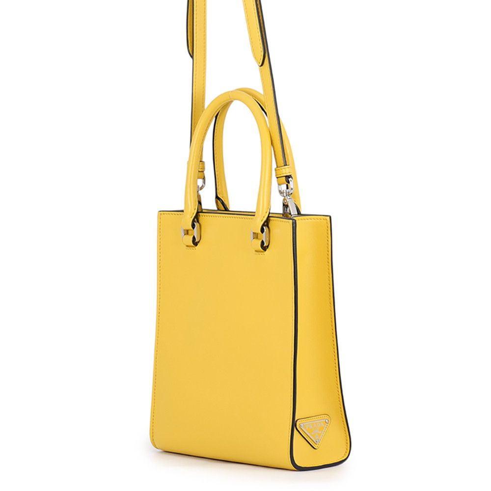Prada Handbag Embossed Triangle Logo Mini Leather 2-Way — view 2