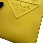 Prada Handbag Embossed Triangle Logo Mini Leather 2-Way — view 7