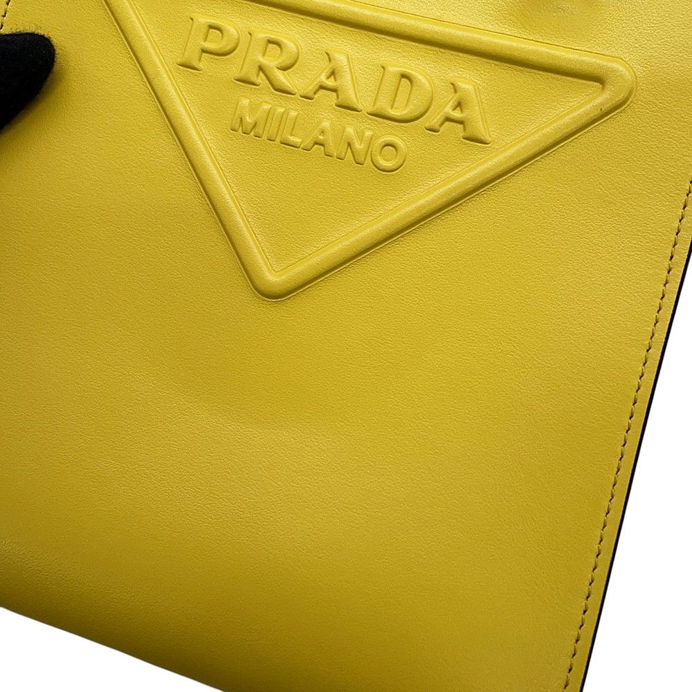 Prada Handbag Embossed Triangle Logo Mini Leather 2-Way — view 7