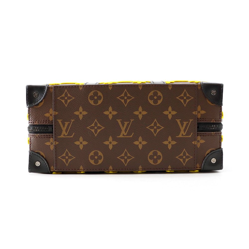 Louis Vuitton Shoulder Bag Monogram Tuffetage Speedy Soft Trunk Black — view 3