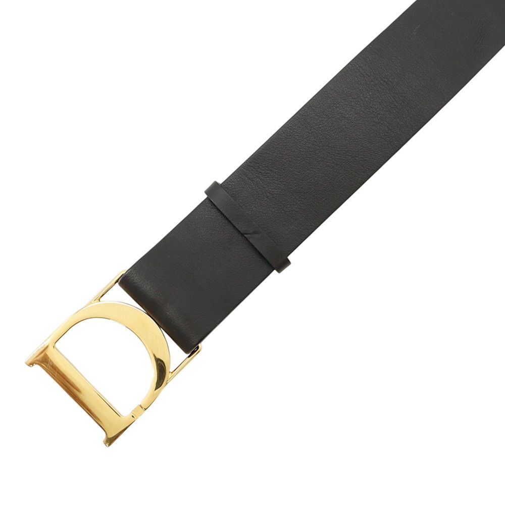 Dior Belt CD Leather Black — view 4
