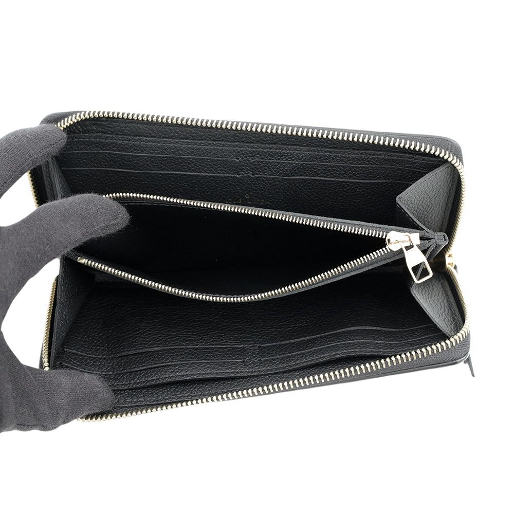 Louis Vuitton Wallet Monogram Empreinte Portefeuille Clemence Black — view 4