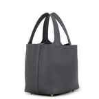 Hermes Handbag Picotin Lock PM Ardoise Champagne Gold Taurillon Clemence — view 2