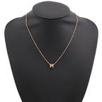 Hermes Necklace Mini Pop H Splash H Bronze Dore Pink Gold — view 4