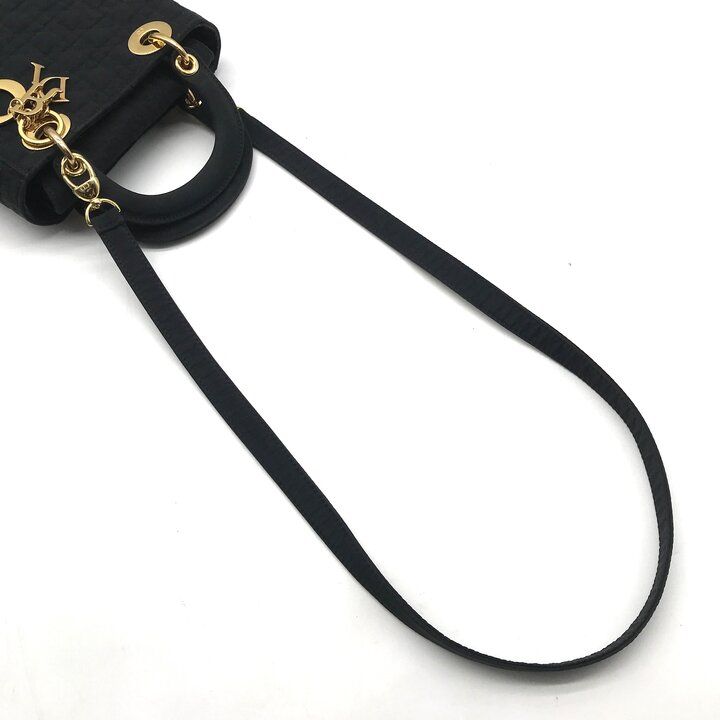 Dior Lady Black Nylon Mini 2-Way Bag — view 8