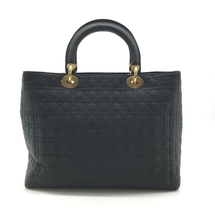 Dior Nylon Cannage Lady Hand Bag Black Bag — view 3