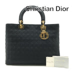 Dior Nylon Cannage Lady Hand Bag Black Bag