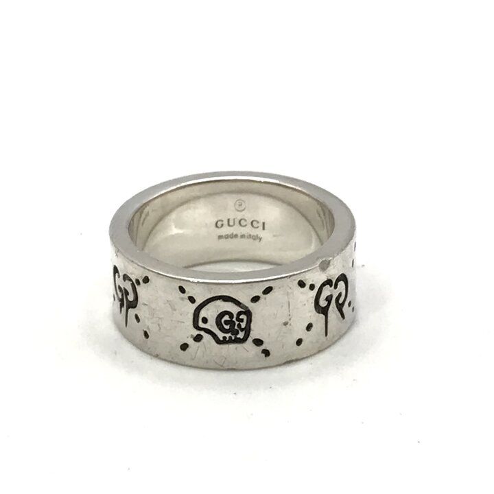 Gucci GG Ghost Skull Ring Silver