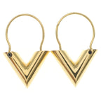 Louis Vuitton Essential V Earrings Gold — view 2