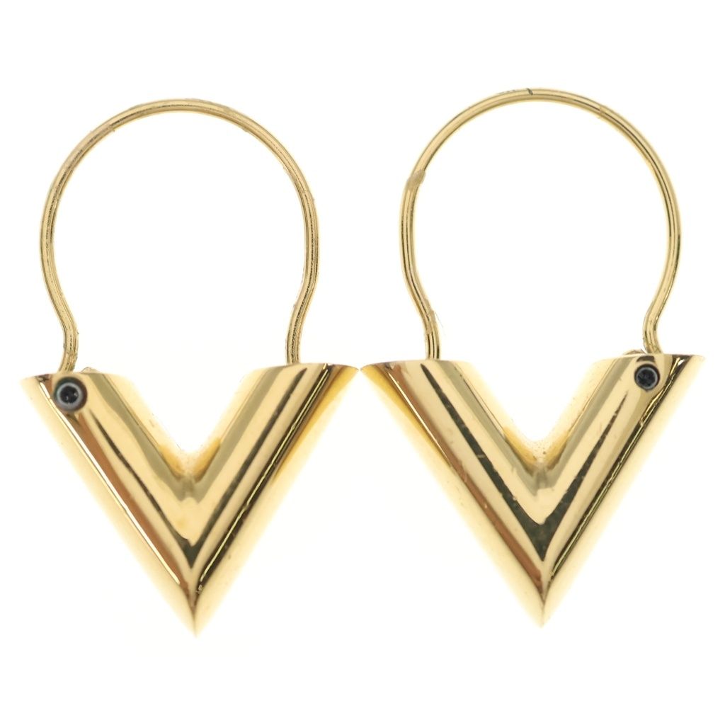Louis Vuitton Essential V Earrings Gold — view 2