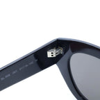 Saint Laurent Paris Oval Frame Sunglasses Eyewear Black 51 — view 4