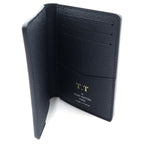 Louis Vuitton Damier Pocket Organizer Leather Card Case Black — view 4