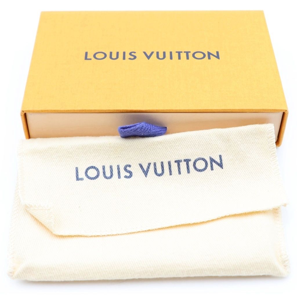 Louis Vuitton Damier Pocket Organizer Leather Card Case Black — view 6