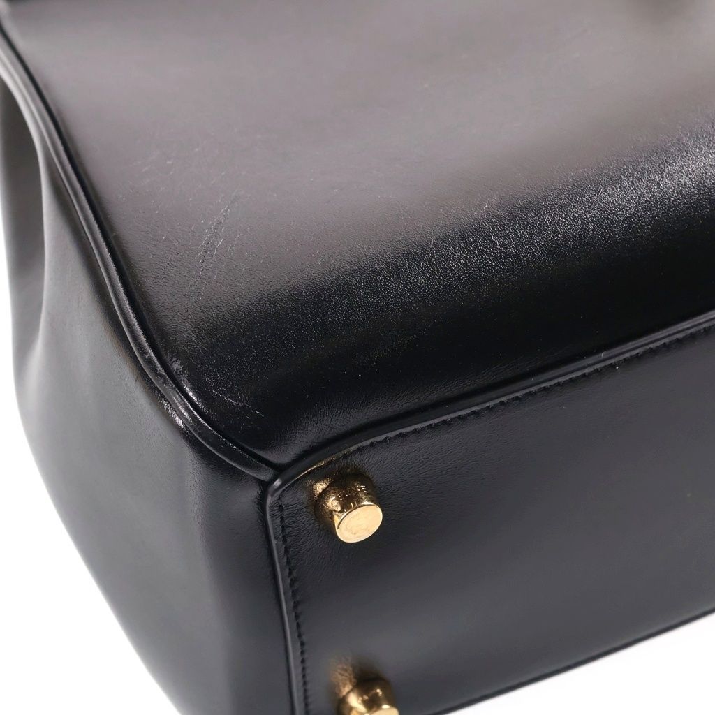 Celine 16 Seize Medium 2-Way Shoulder Bag Black Calfskin — view 5