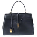 Celine 16 Seize Medium 2-Way Shoulder Bag Black Calfskin