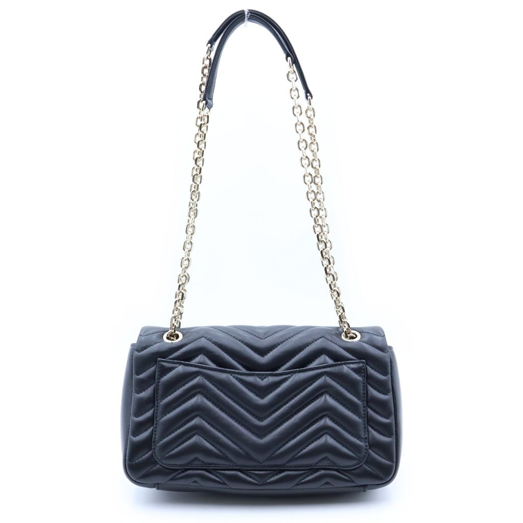 Gucci GG Marmont Medium 2-Way Chain Shoulder Bag Black Leather Gold — view 2