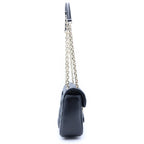 Gucci GG Marmont Medium 2-Way Chain Shoulder Bag Black Leather Gold — view 3