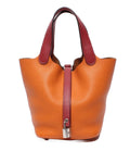 Hermes Handbag Silver Picotin Lock 18 PM Touch