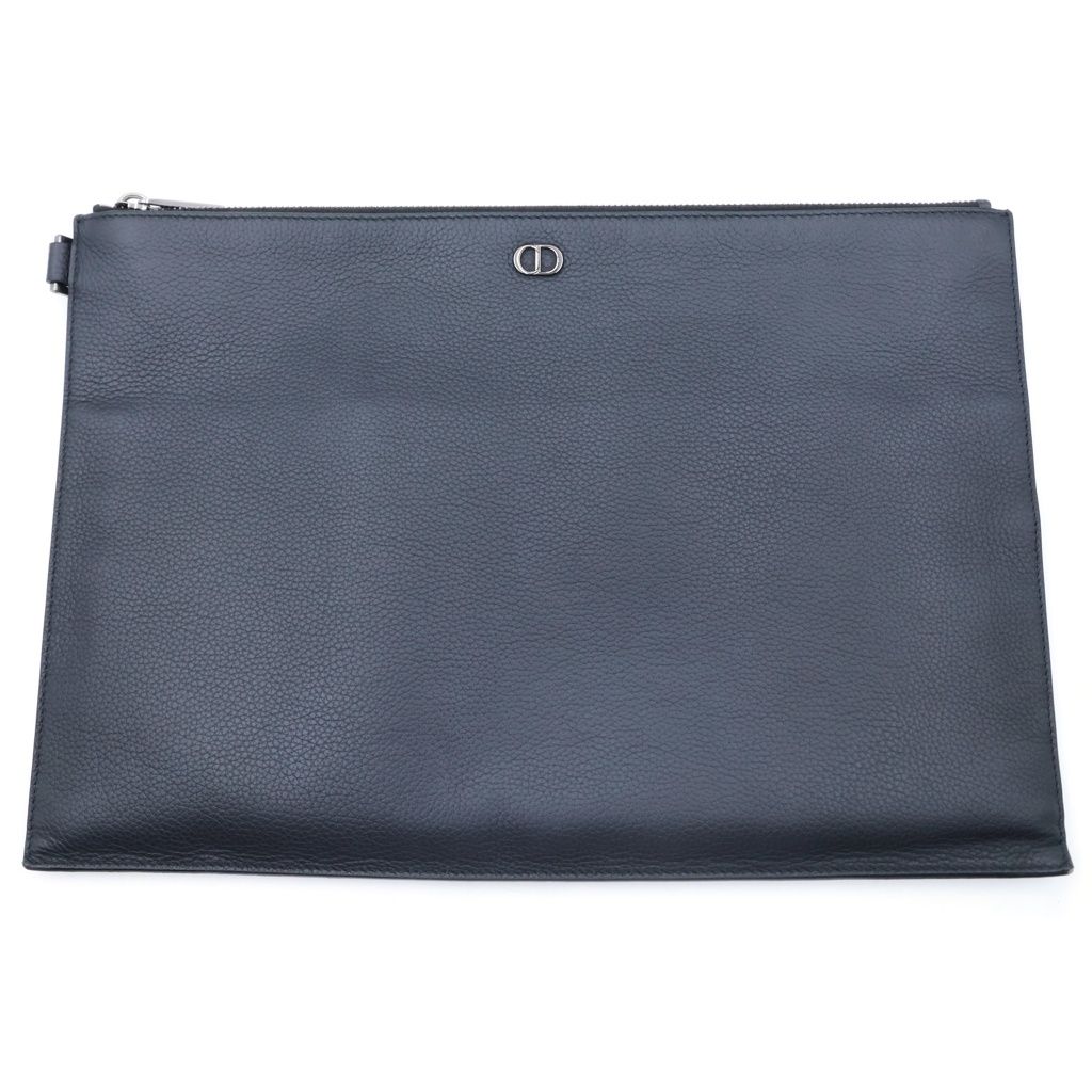 Dior CD Icon Leather Clutch Black