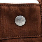 Hermes Fourre Tout PM Canvas Tote Handbag Brown — view 6