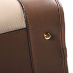 Loewe Amazona 28 2-Way Bicolor Shoulder Bag Beige Brown Bordeaux Leather Gold — view 6